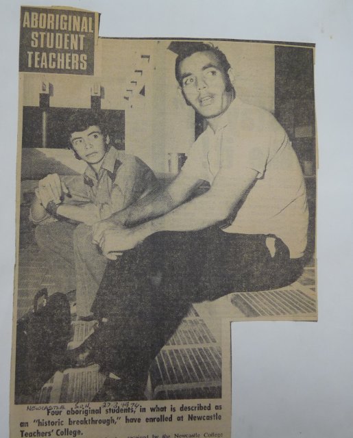Aboriginal student teachers at Newcastle Teachers College, Newcastle Sun 1974. 